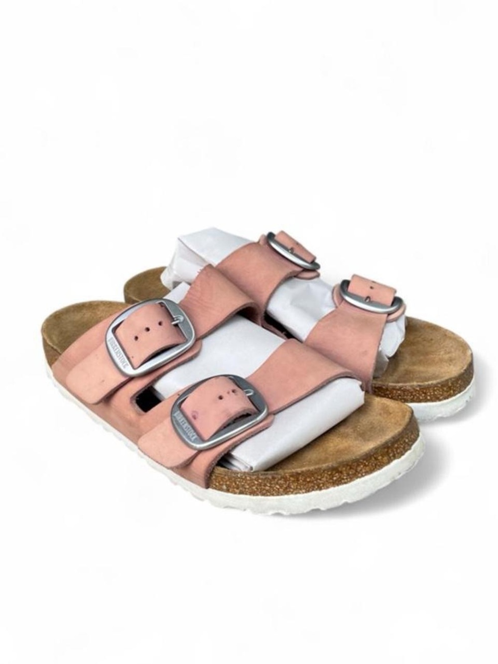 Birkenstock Arizona Big Buckle Soft Rose Pink Suede Leather Sandals EU 40 US 9 N